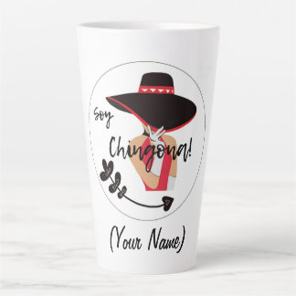 Caneca De Café Latte Soy Chingona - Adicionar Nome