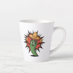 Caneca De Café Latte Spicy Jalapeño Fiesta 02