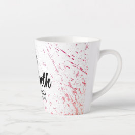 Caneca De Café Latte Splatter Watercolor Latte Mug