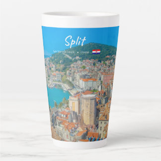 Caneca De Café Latte Split, Croácia - Grande Cidade Costeira
