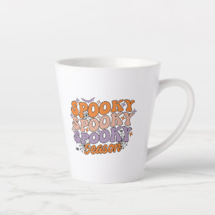 Caneca De Café Latte Spooky Spooky Season