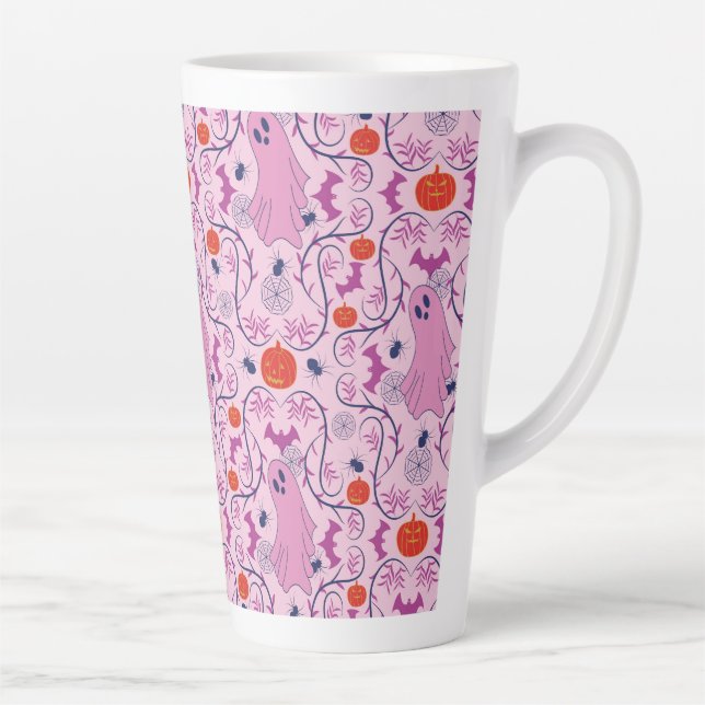 Caneca De Café Latte Spooky Whimsy (Direita)