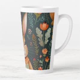Caneca De Café Latte Springtime Bunny