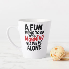 Caneca De Café Latte Standard Latte Mug - Leave me Alone