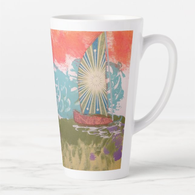 Caneca De Café Latte Starburst Sail (Direita)