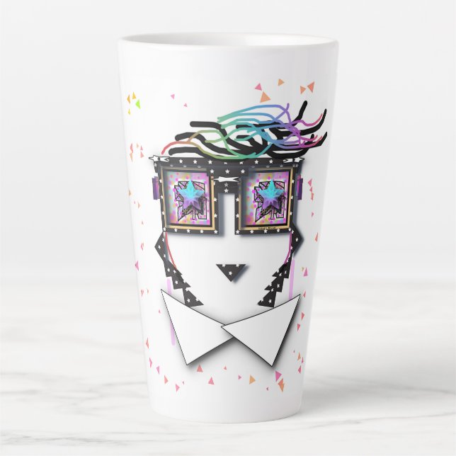 Caneca De Café Latte Starry Eyed (Frente)