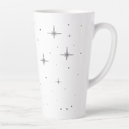 Caneca De Café Latte Starry Holiday Large Latte Mug | Festivo Drinkware