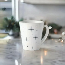 Caneca De Café Latte Starry Holiday - Pequeno Saco Saco | Festivo Drink