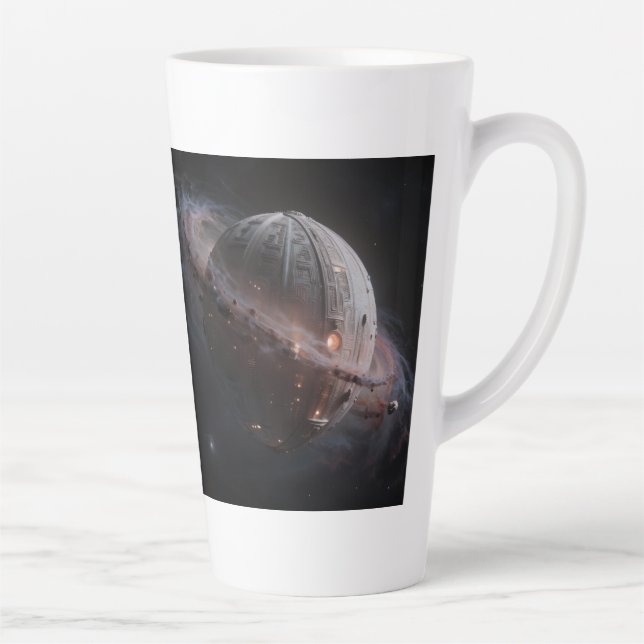 Caneca De Café Latte Stellar Path – Journey Through the Universe (Direita)