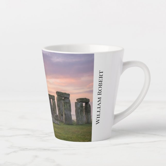 Caneca De Café Latte Stonehenge Inglaterra Antigo Círculo de Pedras (Direita)