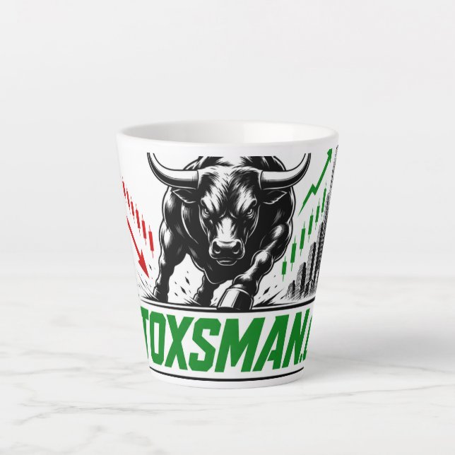 Caneca De Café Latte Stoxsman.com Investimentos (Frente)