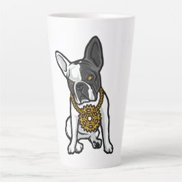 Caneca De Café Latte Street Style Pug Dog