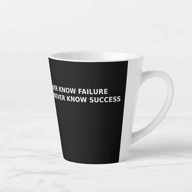 Caneca De Café Latte *Strength Through Struggle – Success Mindset Mug (Direita)