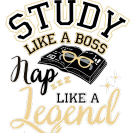 Caneca De Café Latte Study Like a Boss, Nap Like a Legend, College gift