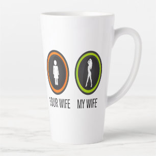 Caneca De Café Latte Sua Esposa Minha Esposa