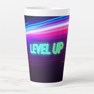 Caneca De Café Latte Subir de Nível