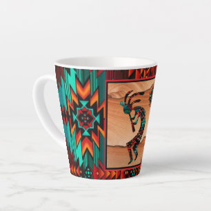 Caneca De Café Latte Sudoeste Kokopelli Latte Mug
