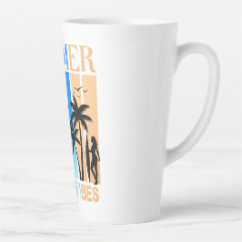 Caneca De Café Latte Summer Beach Vibes