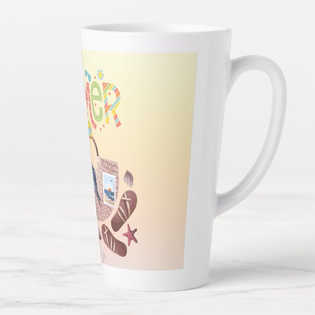 Caneca De Café Latte Summer Latte Mug (Direita)