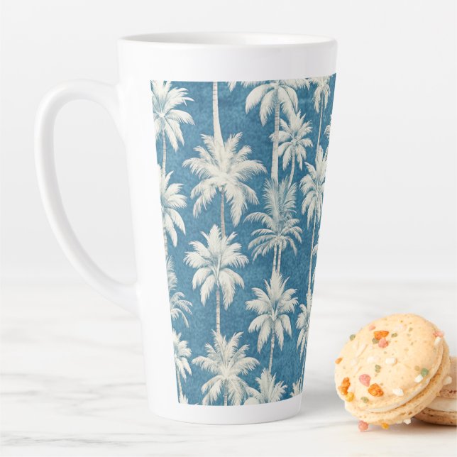 Caneca De Café Latte Summer on the Beach (In Situ)