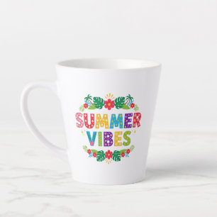 Caneca De Café Latte Summer Vibes Floral Design- 54504 Hoodie