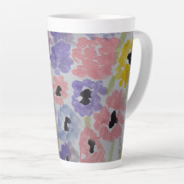 Caneca De Café Latte Summer Wildflower Latte Mug