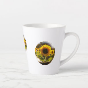 Caneca De Café Latte Sunflower Bliss Latte Mug - 12 oz