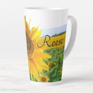 Caneca De Café Latte Sunflower Latte Mug