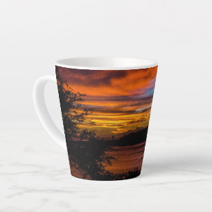 Caneca De Café Latte Sunset in Praia (Cabo Verde)