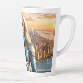 CANECA DE CAFÉ LATTE SUPER-HERÓI - NYC