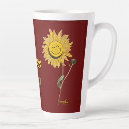 Caneca De Café Latte Super-herói Red Latte Mug da Poeta Adiela Akoo