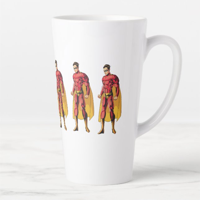 Caneca De Café Latte Super-Homem Emblem Tee: Libere Seu Herói Interior  (Direita)