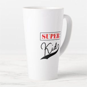 Caneca De Café Latte Super Kid 