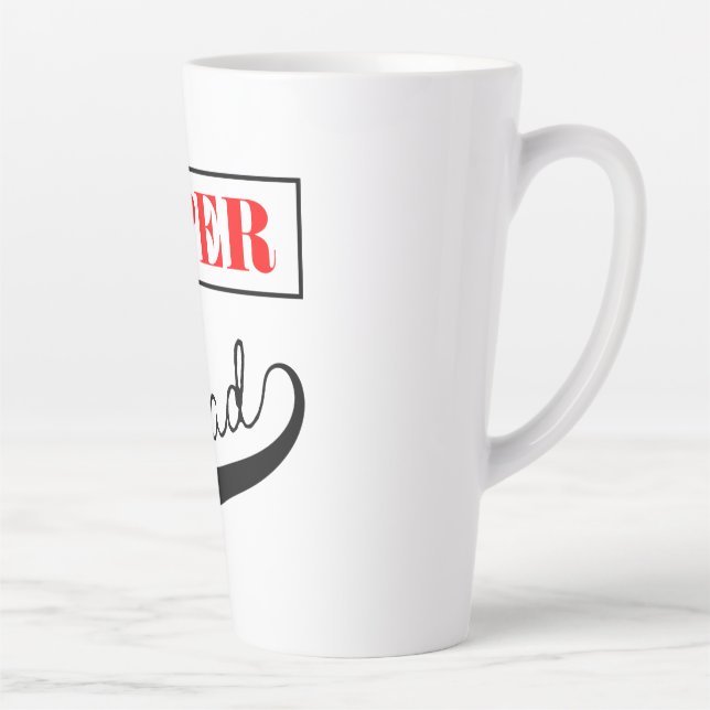 Caneca De Café Latte Super Pai (Direita)