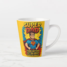 Caneca De Café Latte Super Pai Mug: O perfeito presente do Dia de os pa
