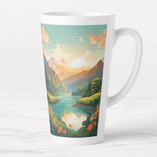 Caneca De Café Latte Super Sayan (Direita)