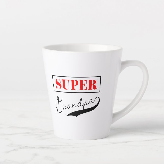 Caneca De Café Latte Super vovô (Direita)