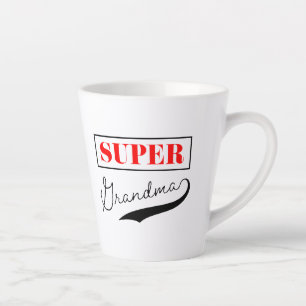 Caneca De Café Latte Super vovó