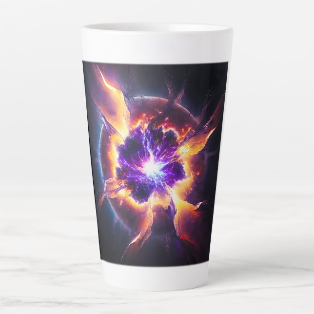 Caneca De Café Latte Supernova Latte Mug (Frente)