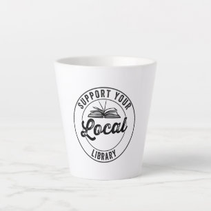 Caneca De Café Latte suporte a sua biblioteca local
