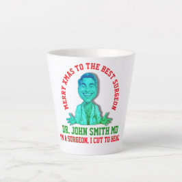 Caneca De Café Latte Surgeon Cartoon Art For Postgrad Students