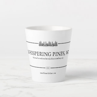 Caneca De Café Latte Sussurrando pinos Logotipo Mug