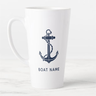 Caneca De Café Latte Swag de tripulantes de cruzeiro personalizado com 