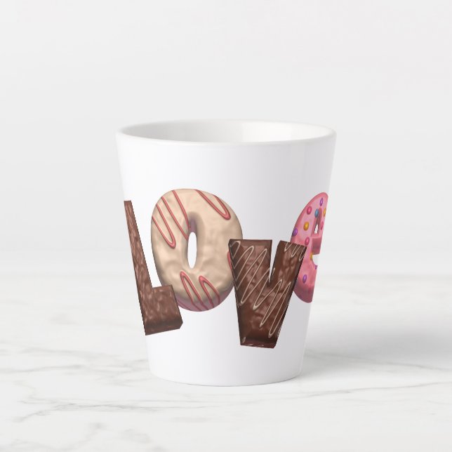 Caneca De Café Latte Sweet Lover (Frente)