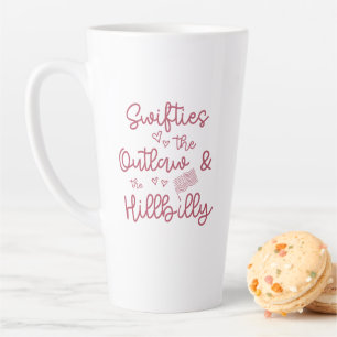Caneca De Café Latte Swifties para Trump MAGA 24, Swifty Loves Trump