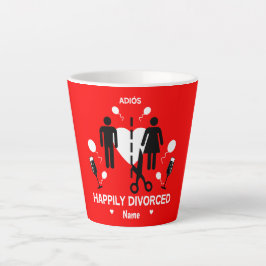 Caneca De Café Latte T-Shirt do Partido Funny Divorce