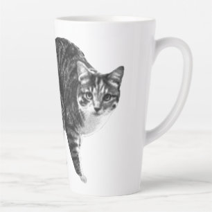 Caneca De Café Latte Tabby Glow por Janela de Inverno