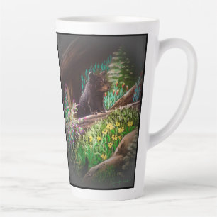 Caneca De Café Latte Taça BearLatte Curiosa