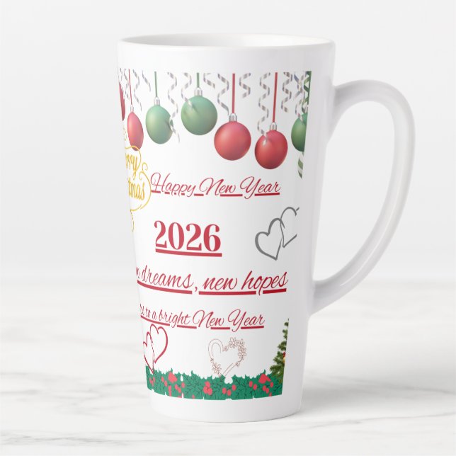 Caneca De Café Latte Taca Copa de Ano Novo (Direita)