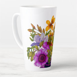 Caneca De Café Latte Taça Lateral Alta